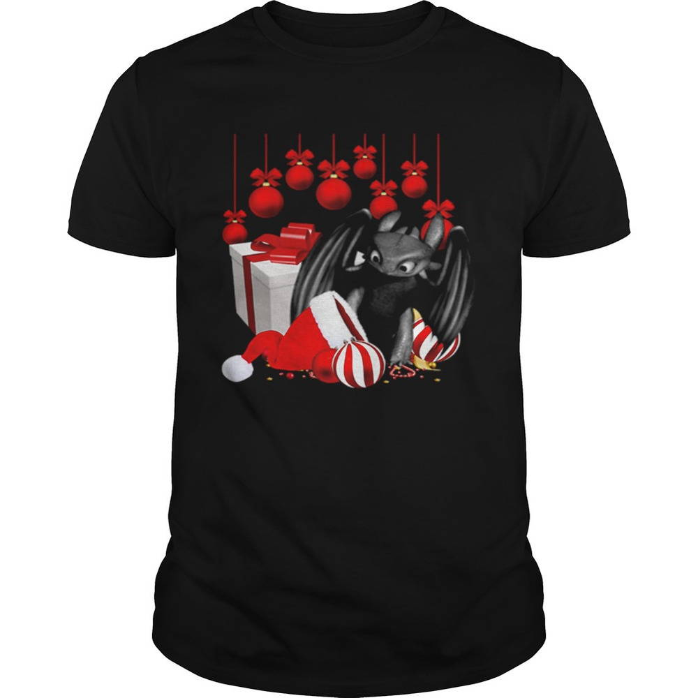 Toothless Hat Santa Gift Christmas Shirt